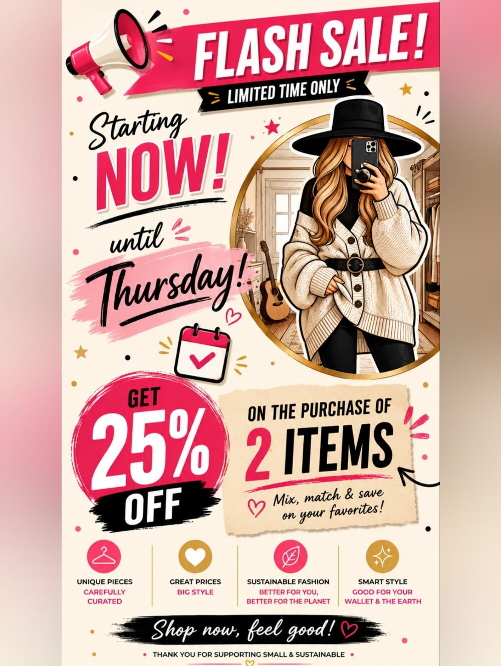 SHOP RECUPFASHION CLOSET 🩷 25% OFF Until August 27